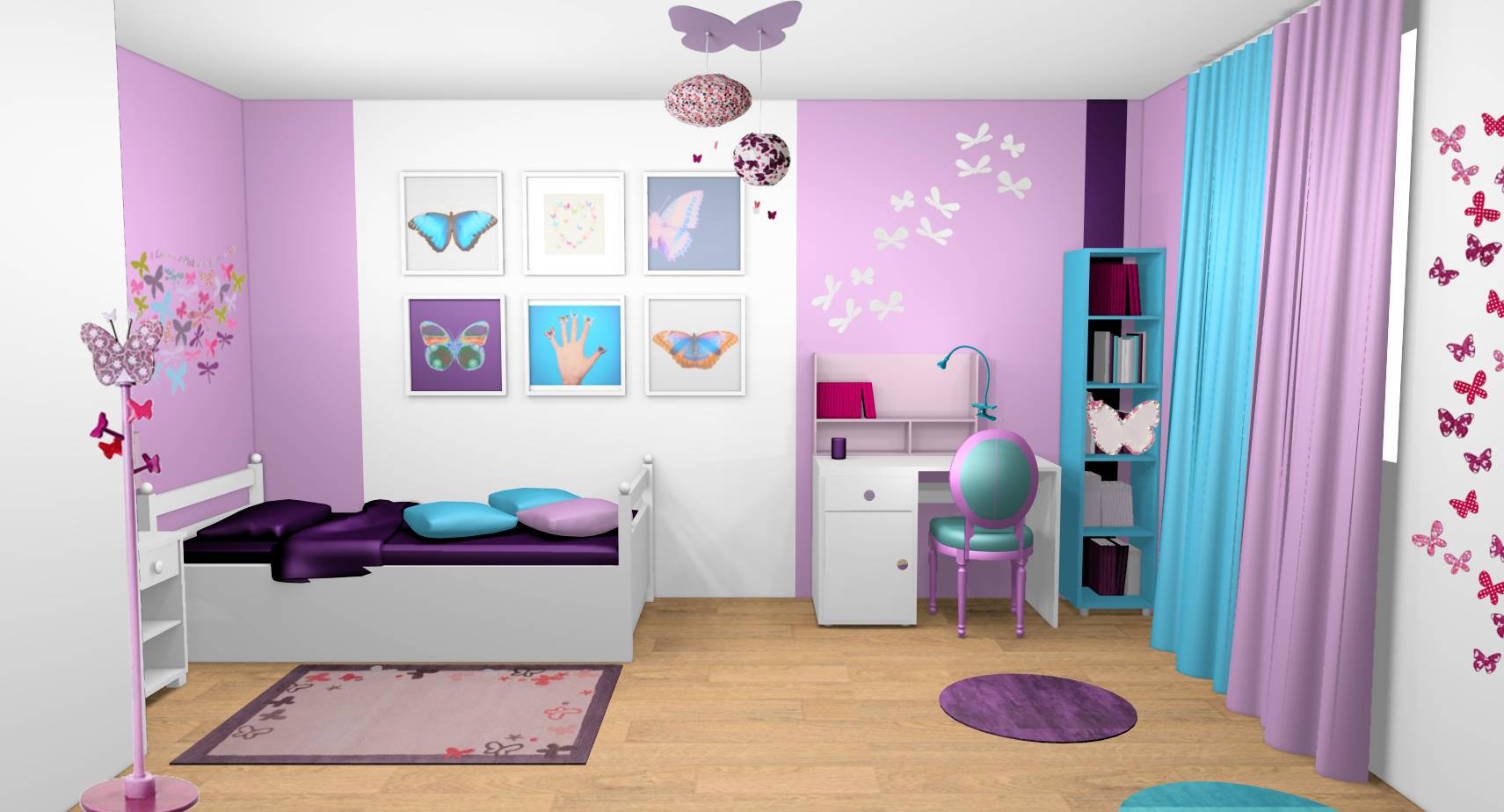 Little Girl Nature Bedroom - Boistooffu